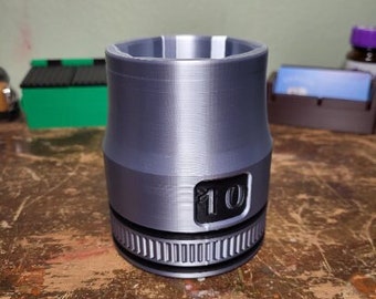 3D Printed Can Holder: 10mm Socket, Perfect Snug Fit for 12oz Cans / MandicReally /