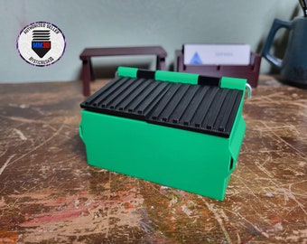 Mini Dumpster / 3D Printed / Storage / Office / Mini Brands / MysticMesh3D