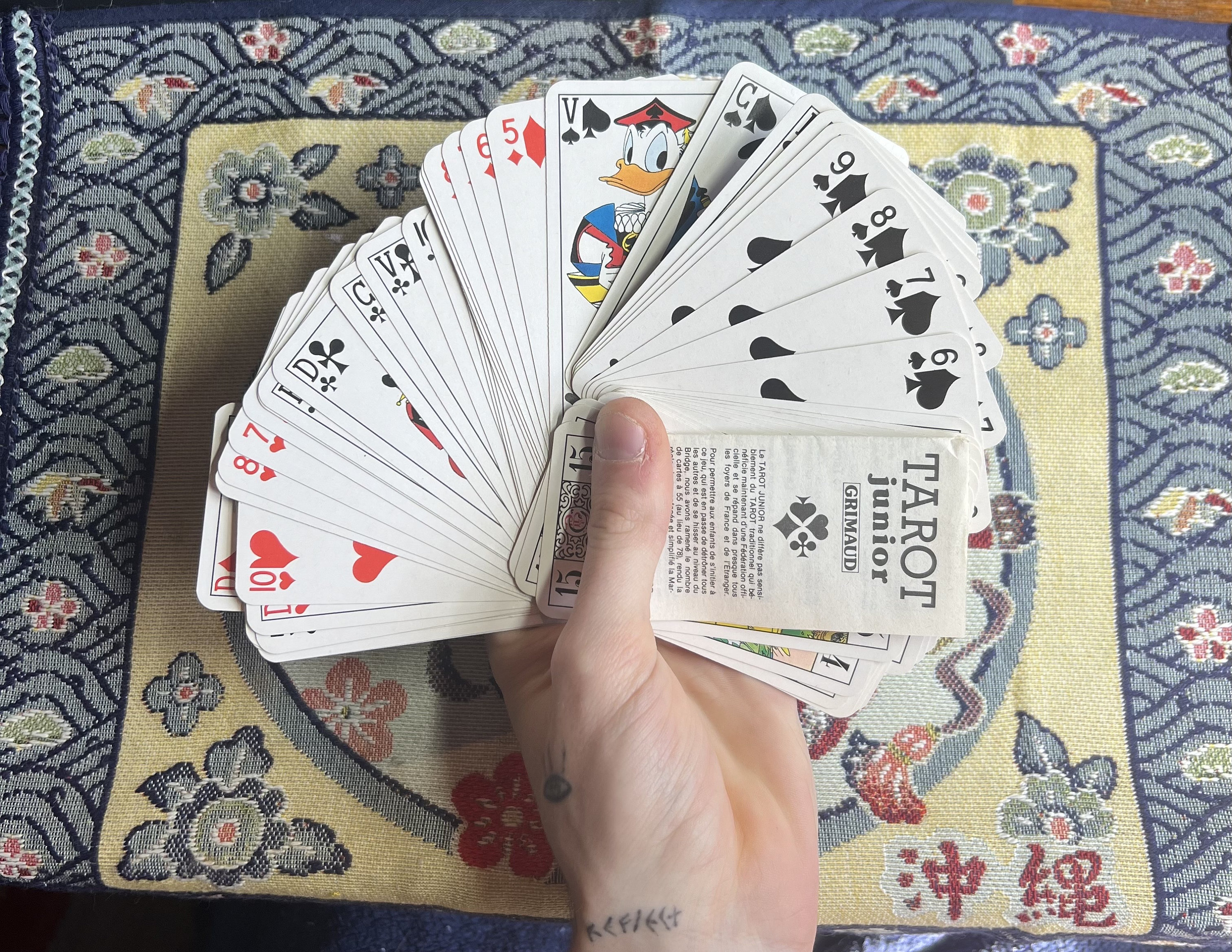 ULTRA RARE (1979) Disney “tarot Junior” by GRIMAUD Made in France