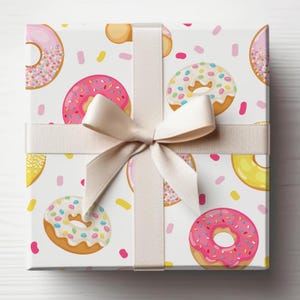 All Occasion and  Birthday Donut Wrapping Paper, Gift wrap, Celebrations