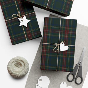 Carta da regalo natalizia scozzese Braemar, fantasia scozzese Ralph Lauren, fantasia scozzese vintage classica per Natale, carta da regalo scozzese per le feste, decorazioni natalizie per la casa immagine 8