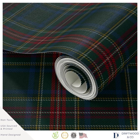 Ralph Lauren Tartan Plaid Christmas, Tartan Vintage Classic Christmas Wrapping paper, Plaid Holiday GIft Wrap, Holiday Home