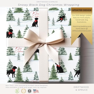 Carta da regalo natalizia con cane nero Labrador Retriever, carta da regalo natalizia, carta da regalo natalizia, carta da regalo natalizia, cani di Natale