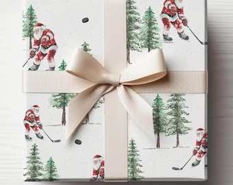Carta da regalo natalizia Babbo Natale Hockey: carta da regalo natalizia nostalgica ed ecologica
