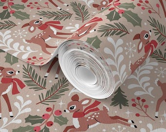 Vintage Retro Klassiskt Julklappspapper, Klassisk Julklappsinslagning, Klassisk Högtidspresentinslagning, Julklapp