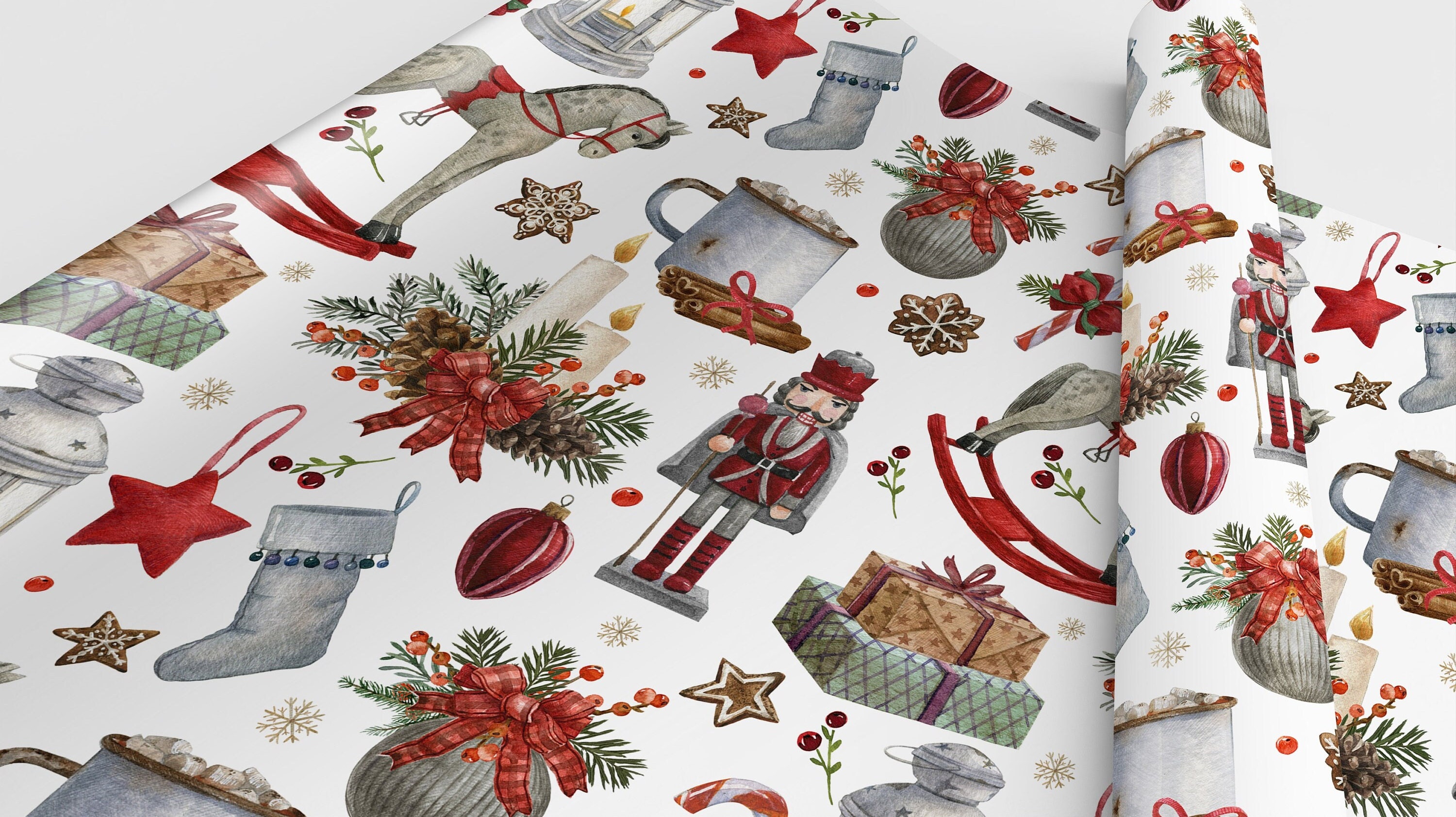 Rocking Horse Festive Wrap