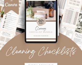 Cleaning Checklist Bundle