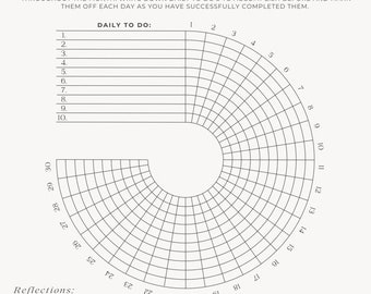 Monthly (to-do list / habit) Tracker