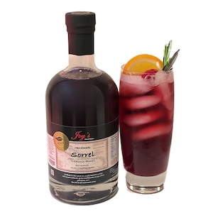 Joy's Island Spice Jamaican Sorrel Hibiscus Elixir /Award-Winning NonAlcoholic Botanical Aperitif/ Mocktail Mixer /Caribbean Hibiscus Ginger image 2
