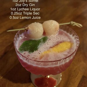 Joy's Island Spice Jamaican Sorrel Hibiscus Elixir /Award-Winning NonAlcoholic Botanical Aperitif/ Mocktail Mixer /Caribbean Hibiscus Ginger image 6