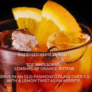 Joy's Island Spice Jamaican Sorrel Hibiscus Elixir /Award-Winning NonAlcoholic Botanical Aperitif/ Mocktail Mixer /Caribbean Hibiscus Ginger image 5