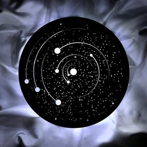 Mapa del planeta especial para el Día de la Mujer, regalo de mapa del planeta especial para Pascua, pintura iluminada personalizada, logotipo, letra, letrero, regalo de mapas especiales