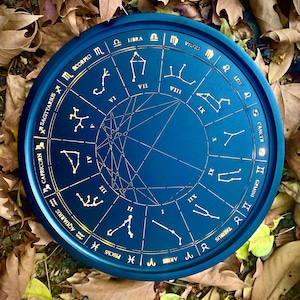 Custom Natal Chart - Custom Astrology Birth Chart - Natal Chart Art - Astrology Birth Chart - Engraved Astrology Chart - Personalized Birth