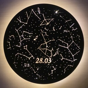 Cartes personnalisables des constellations du ciel, cartes avec date pour un jour spécial, cadeaux pour hommes, femmes et enfants, anniversaire, anniversaire, cadeaux de fiançailles