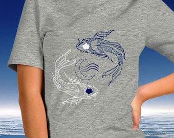 Avatar The Last Airbender Tui and La T-Shirt | ATLA Ocean and Moon Spirit Design Tee