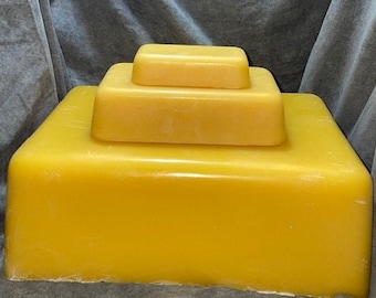 100% Canadian Filtered Bright Yellow Beeswax Block