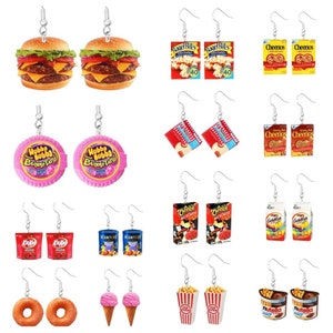 Snack Earrings, Fun Earrings, Silly Earrings, Food Earrings