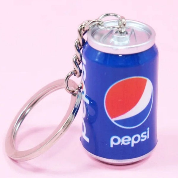 Pepsi Keychain, Drink Keychain, Novelty Keychain, Fun Keychain, Silly Keychain