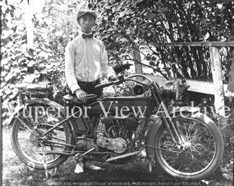 5x7 米軍ハーレーダビッドソン オートバイ 写真 米軍ハーレー