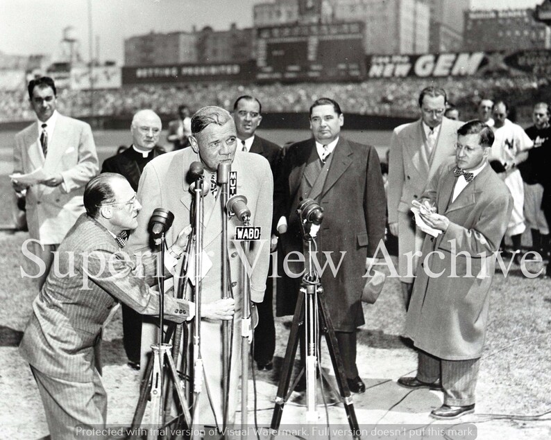 Babe Ruth's Farewell - Etsy