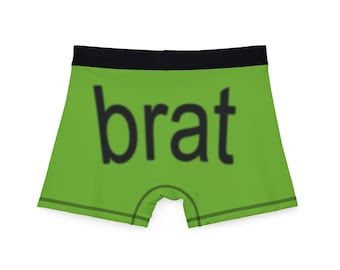 BRAT Boxers Back Print, ropa interior xcx, Brat Summer