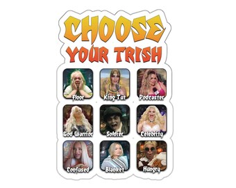 Elige tu pegatina de Trish, pegatinas de Trisha Paytas x Mortal Kombat Meme