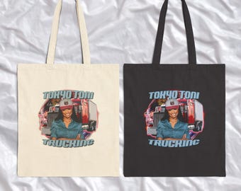 Bolsa de mano con motivo de camiones de Tokio Toni