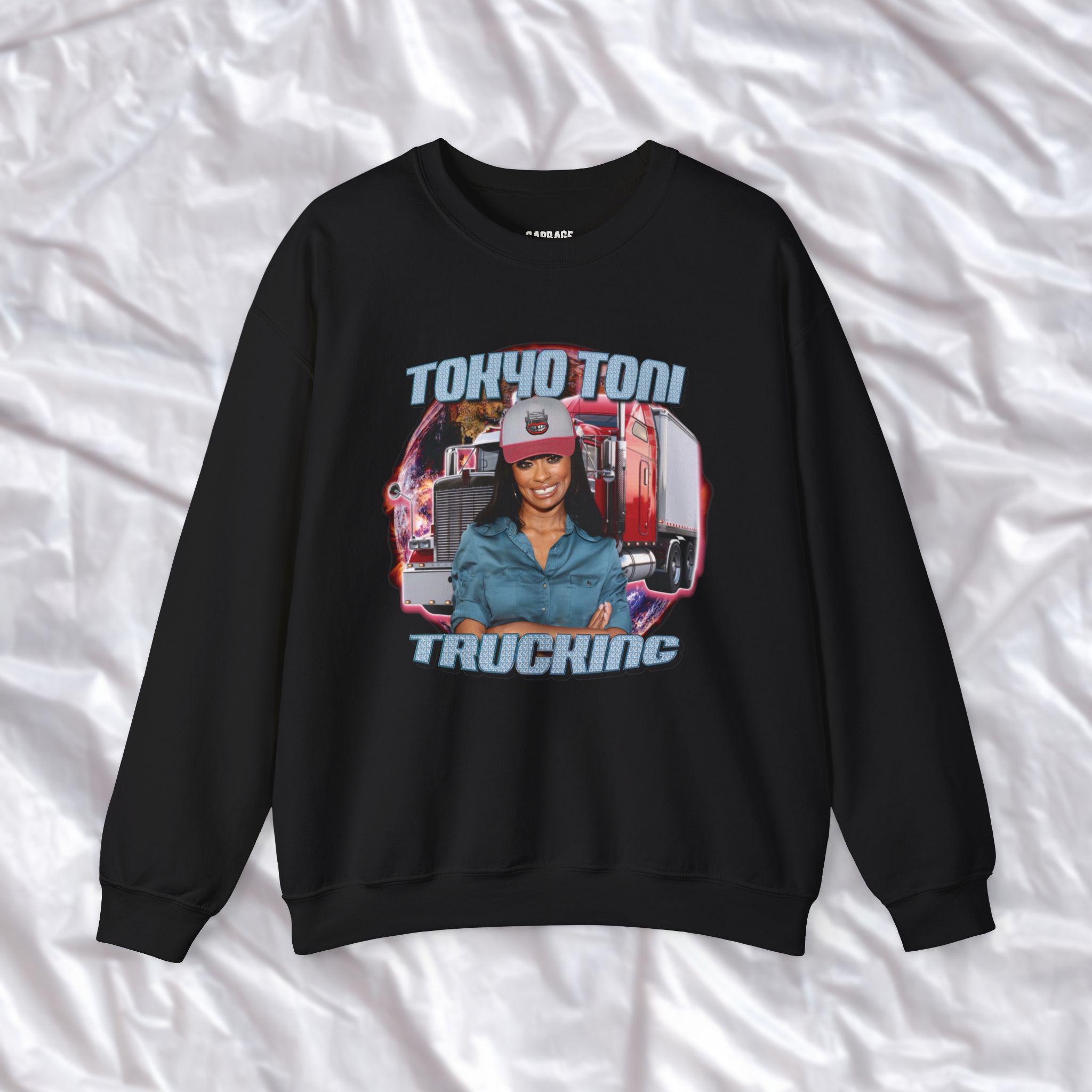 Tokyo Toni Trucking Graphic Crewneck Sweatshirt - Etsy