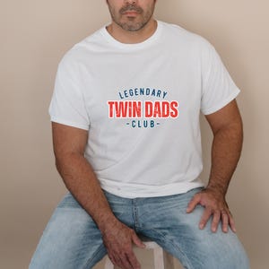 Legendary Twin Dads Club Shirt, Funny Dad Gift, Twin Father Tee, Dad of Twins Shirt, Father&#39;s Day Gift, New Twin Dad Shirt, Dad Life Tee