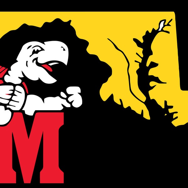 Maryland Terps Logo Svg Etsy