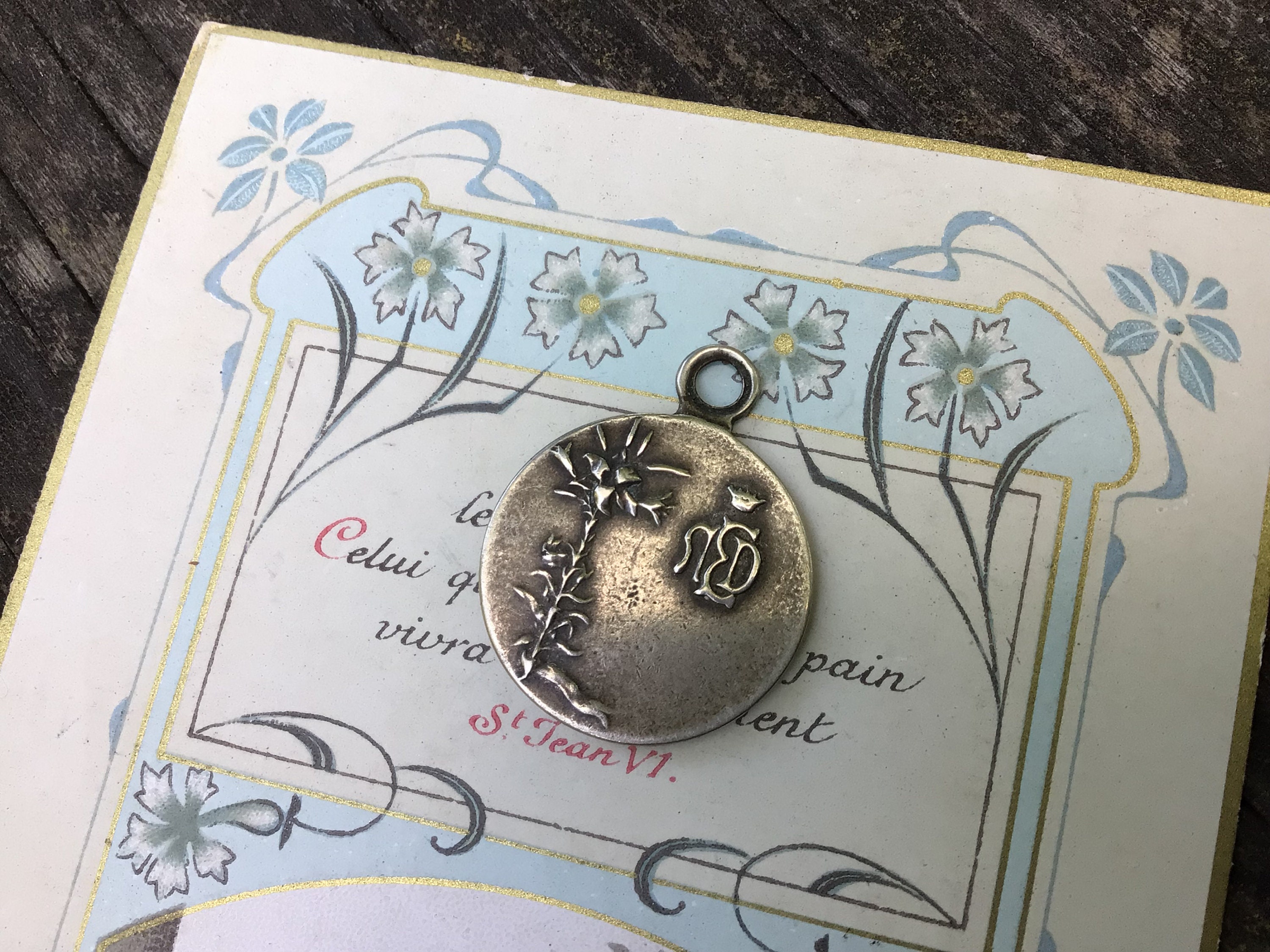 Antique French Notre Dame of Etang, Our Lady of the Pond Medal - Etsy