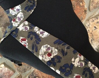 Wembley Vintage Men’s Tie, Abstract Floral, Unisex Accessory