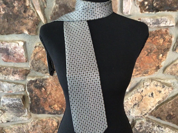 Vintage Silk Tie, Stafford Tie, Circle Design Tie, Italy