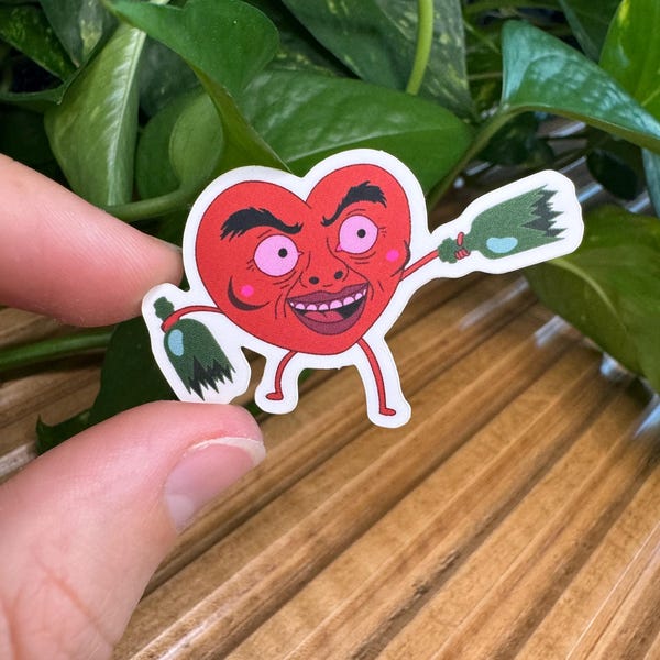 Ricardio Sticker: Adventure Time Charakter Aufkleber, Herz Sticker