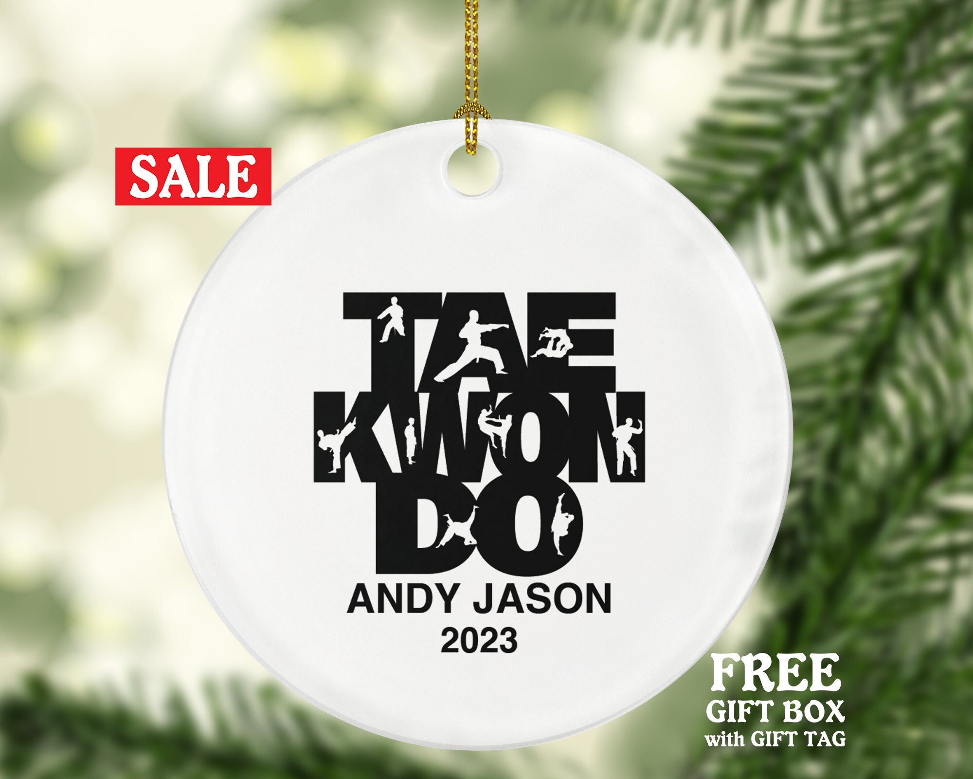 Taekwondo Christmas Ornaments 