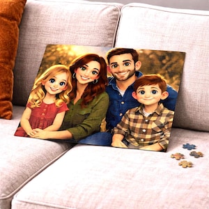 Personalized Cartoon Photo Puzzle – Custom Jigsaw 120 Pieces Puzzle from Your Picture – Gift for Couples, Families & Friends image 8
