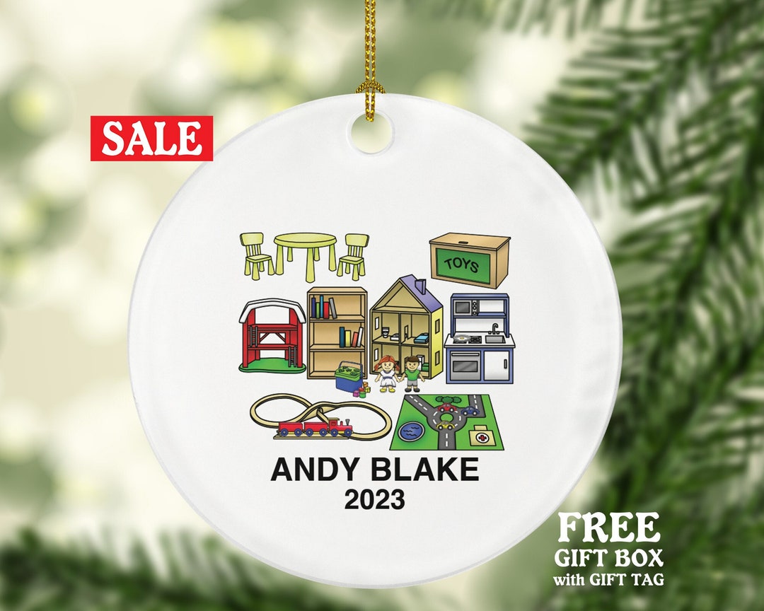Daycare Preschool Christmas Ornament Personalized, Kids Play Area Park