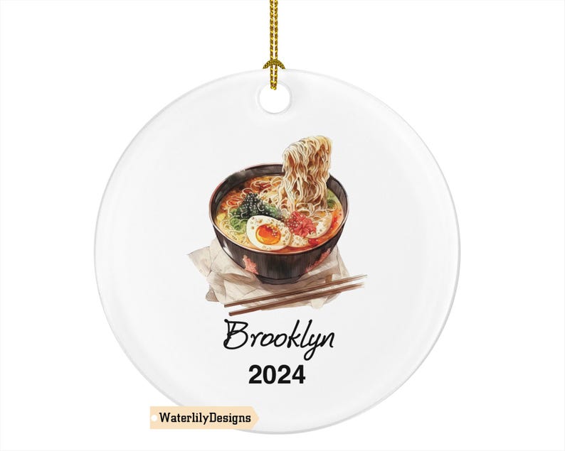 Sushi Roll Ramen Lover Maker Christmas Ornament Personalized Asian Fish