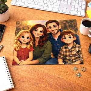 Personalized Cartoon Photo Puzzle – Custom Jigsaw 120 Pieces Puzzle from Your Picture – Gift for Couples, Families & Friends image 9