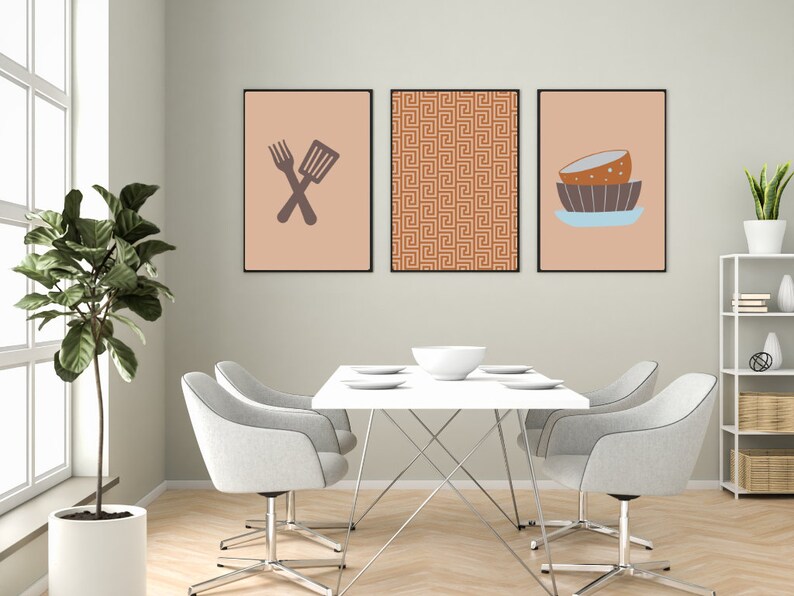 Contemporary Kitchen Wall Art. Kitchen Decor. Farmhouse Decor