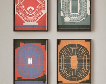 Philadelphia Stadium Art Print Set – Philly Sports Decor (Digital Download)
