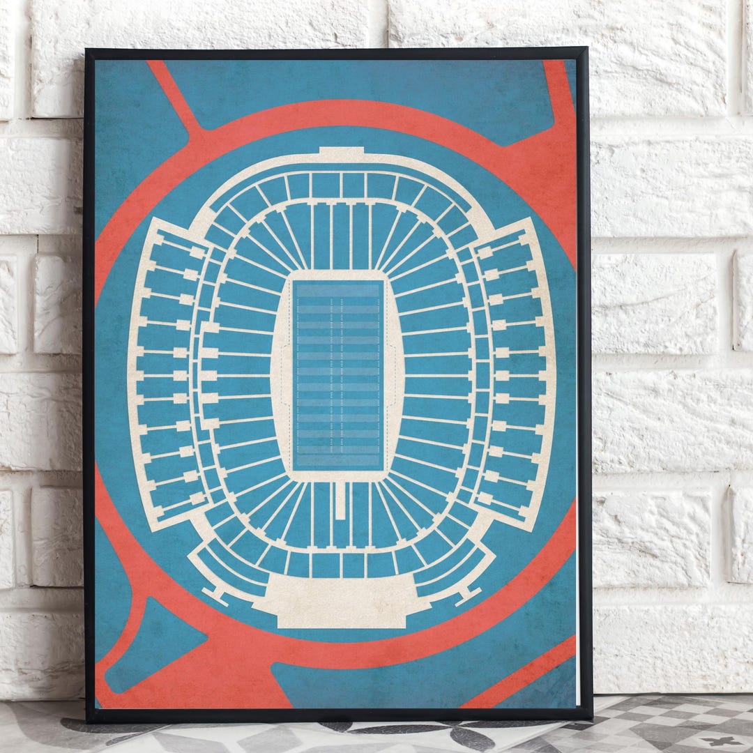 Highmark Stadium Buffalo Bills Digital Print | NFL Stadium Map Poster ...