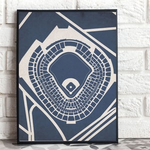 NY Yankees Stadium Art Print, Colorful Sports Fan Gift (Digital Download)