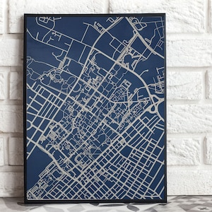 College College Lage Karte Penn State Kunstdruck sofortiger Download Wand Dekor Universität Geschenk Wohnheim Dekor Abschlussgeschenk bunte digitale Grafik
