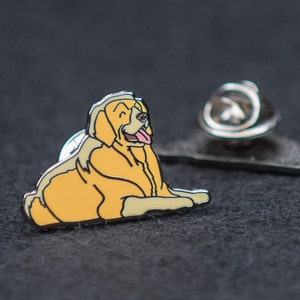 Golden Retriever Hard Enamel Pin