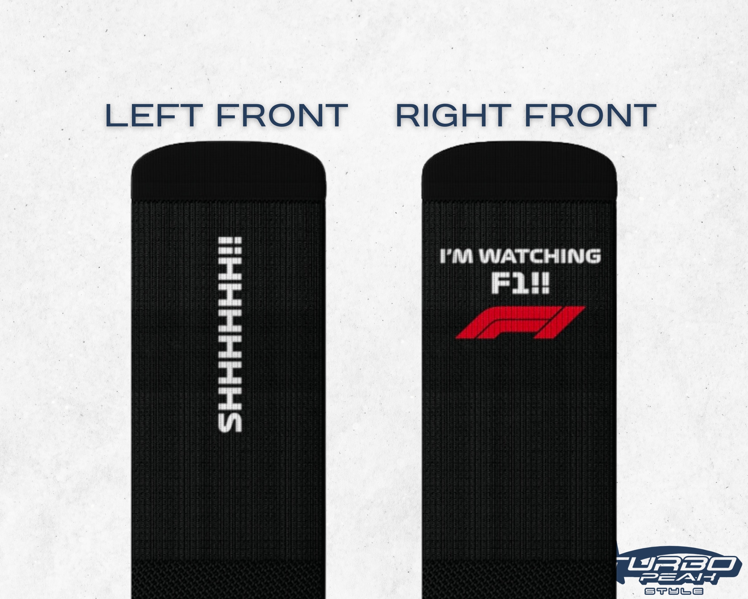 SHHH Im Watching F1 Sock, Custom Socks, Formula 1 Socks Etsy