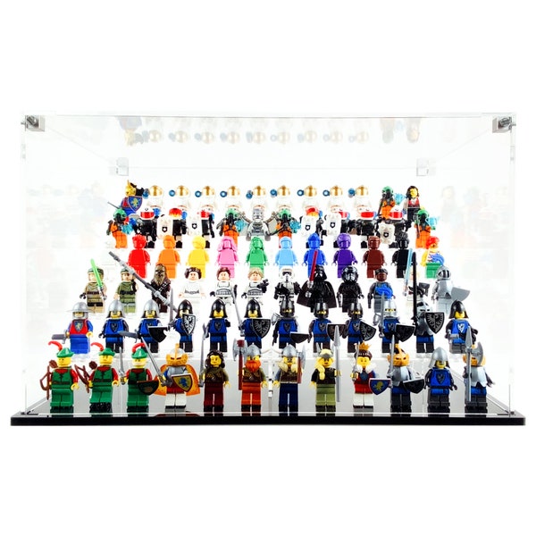 Display Case for 72 minifigures fits 1/2 IKEA Billy Bookcase 14.5x9.5x9