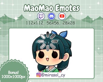 Mao Mao Emote, Loading Emotes, The Apothecary Diaries, Kusuriya no Hitorigoto Emotes, Kawaii Twitch, Discord, YouTube
