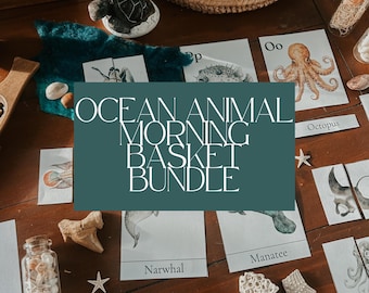 Mega Ocean Animal Morning Basket | Preschool & Kindergarten Printable Learning Pack | Montessori Ocean Unit Study