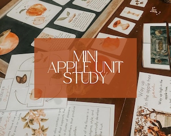 Apple Life Cycle Study: Montessori Homeschool Printable (PDF)